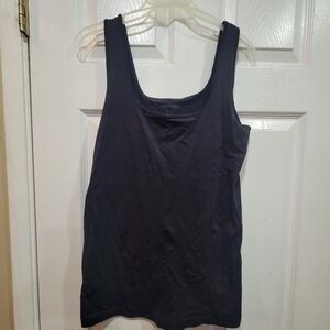 Nine West Black Scoop Neck Tank Top, Size L/XL
